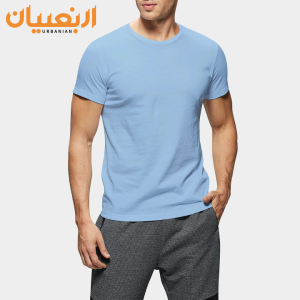 Premium Half Sleeve T-shirt (Light Sky Blue)